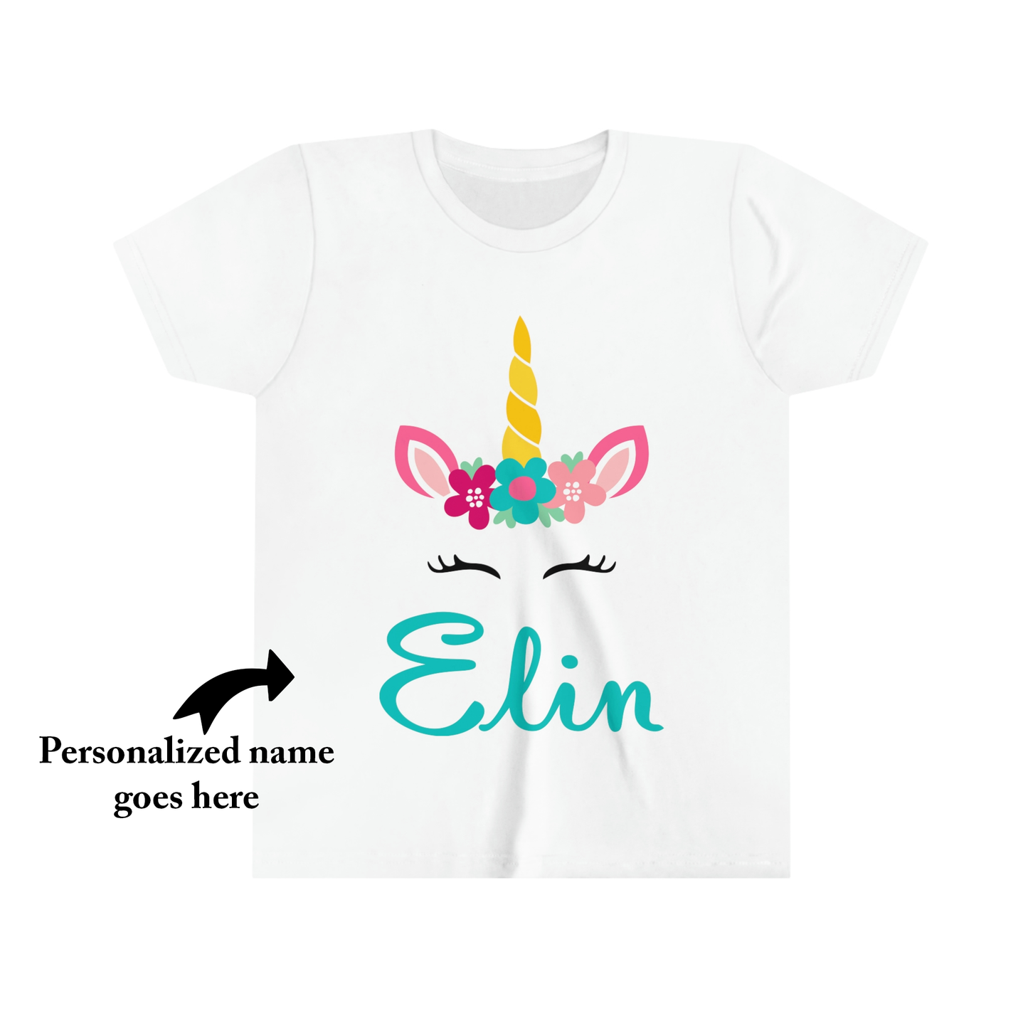 GS-U-02 Unicorn Personalized Youth T-Shirt