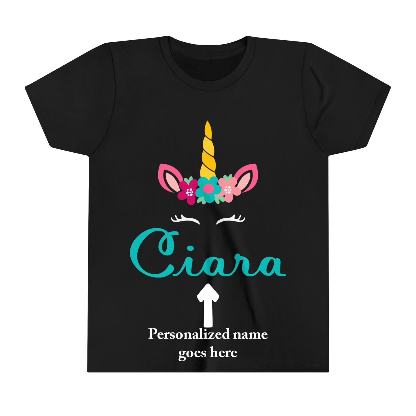 GS-U-02 Unicorn Personalized Youth T-Shirt
