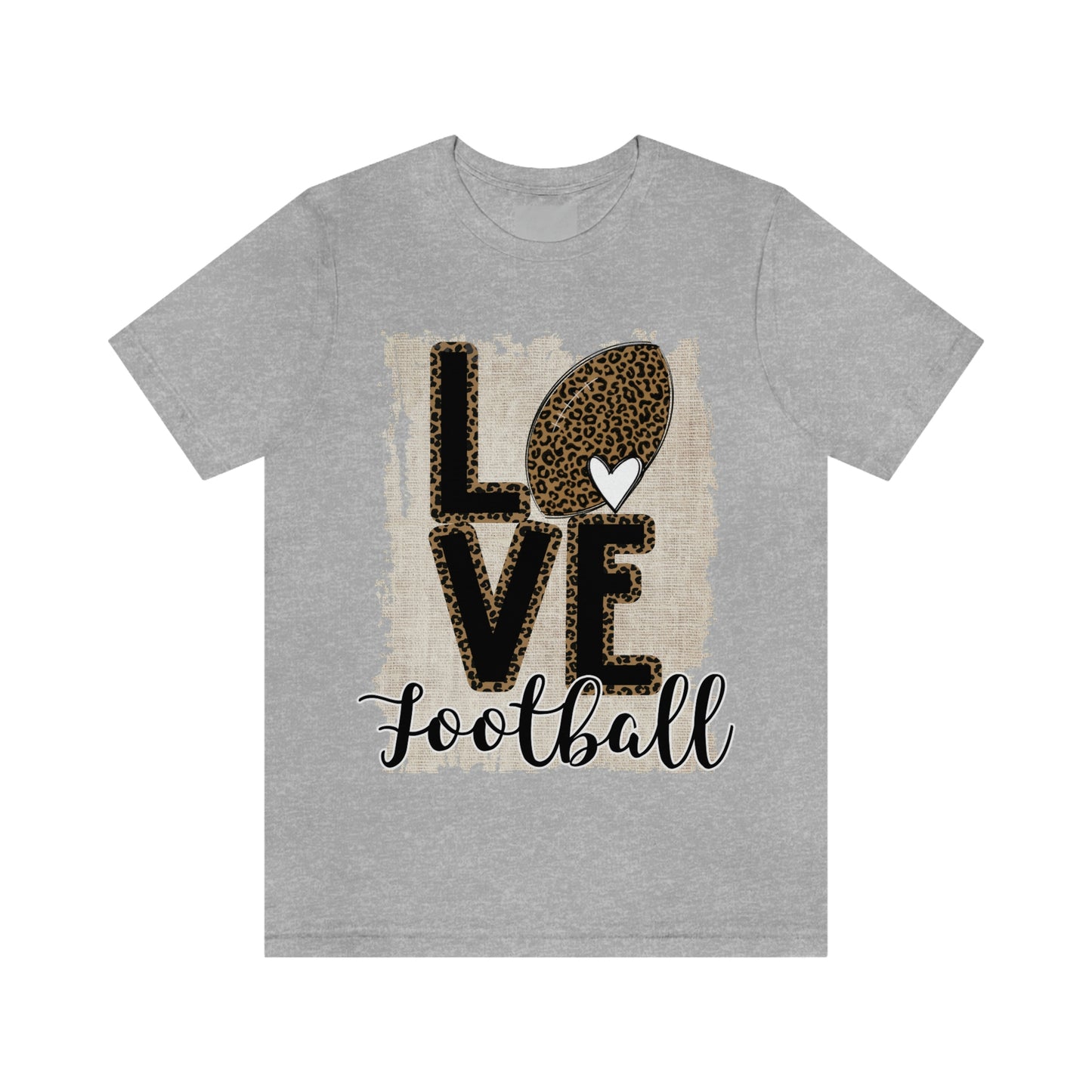 Love Football Cheetah - Adult Unisex Jersey Short Sleeve Tee