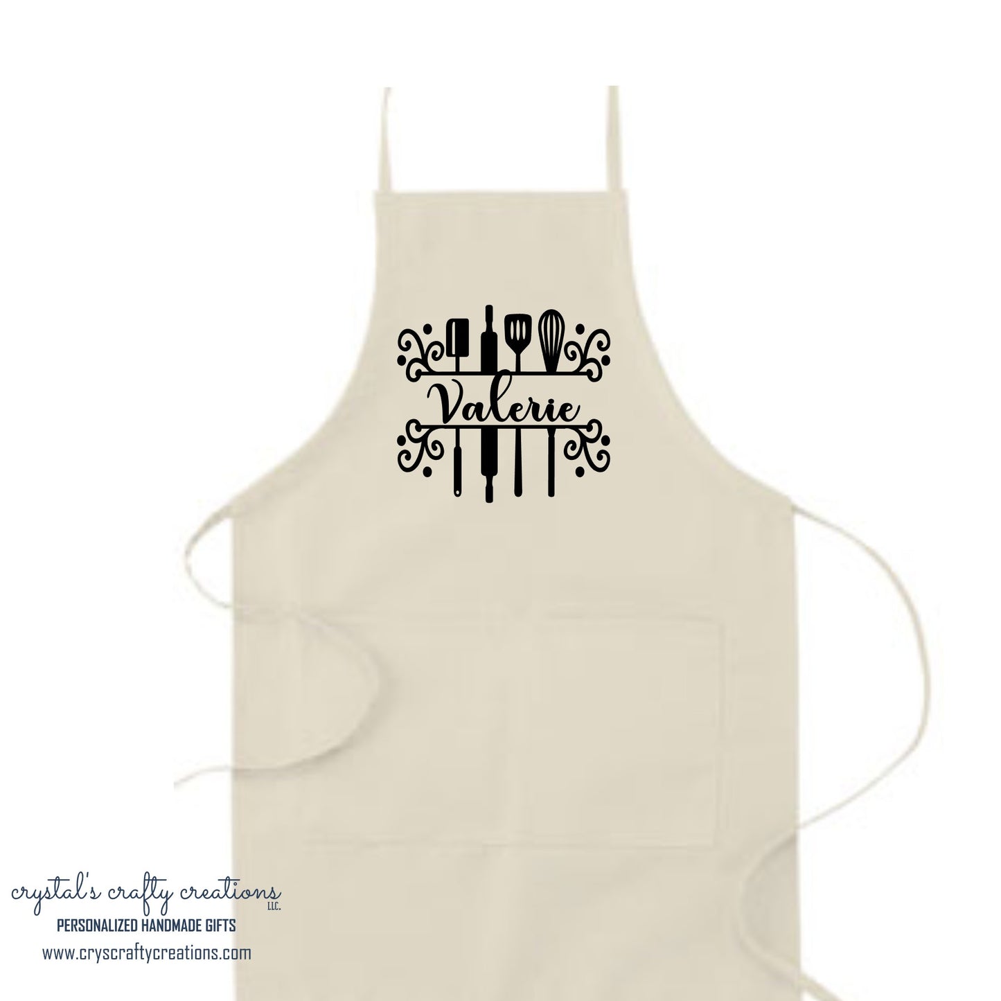 Personalized Cooking Utensils Kitchen Apron