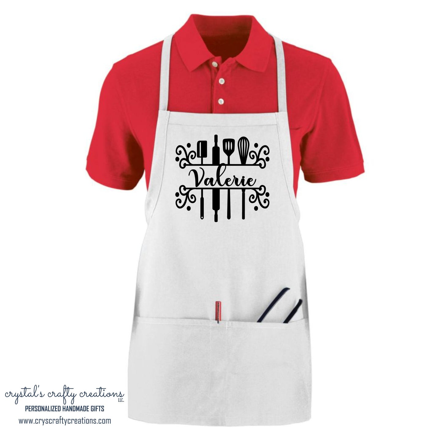 Personalized Cooking Utensils Kitchen Apron