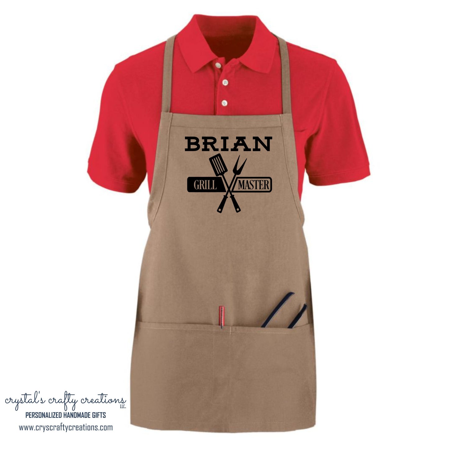 GM01 Personalized Grill Master Barbecue Cook Apron